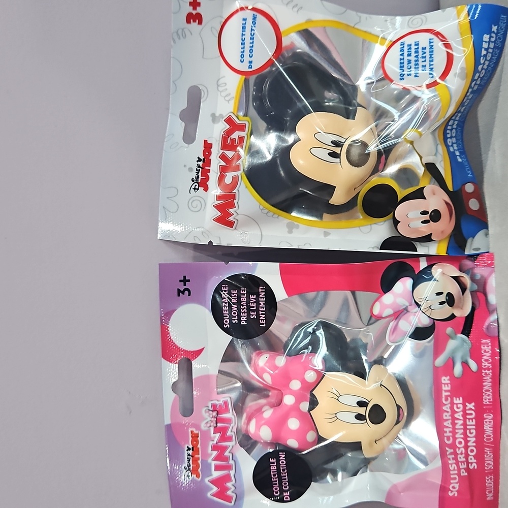 Disney Mickey & Minnie Squishy Toys Set – Collectible Slow‎ Rise